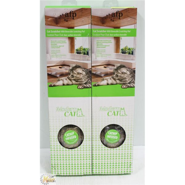 2 NEW CAT SCRATCHERS WITH CAT NIP