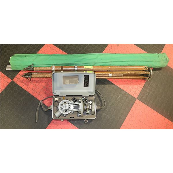 VINTAGE SURVEYOR WITH TRIPOD