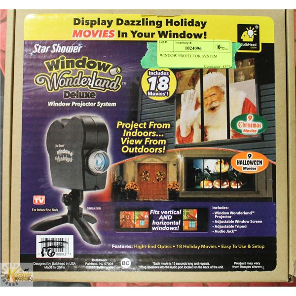 WINDOW PROJECTOR SYSTEM