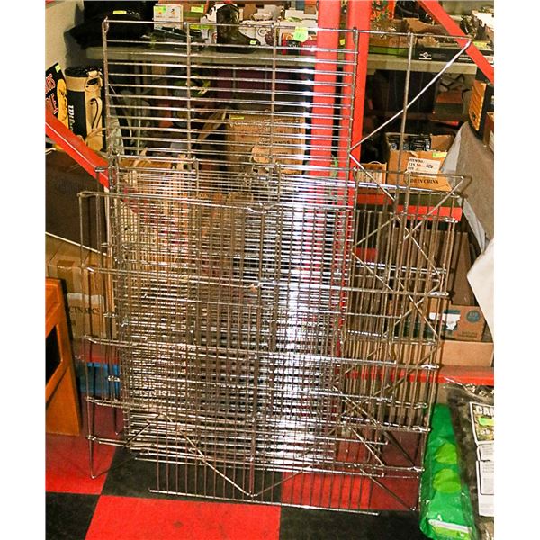 METAL CAGE LOT FOR RETAIL OR STORAGE