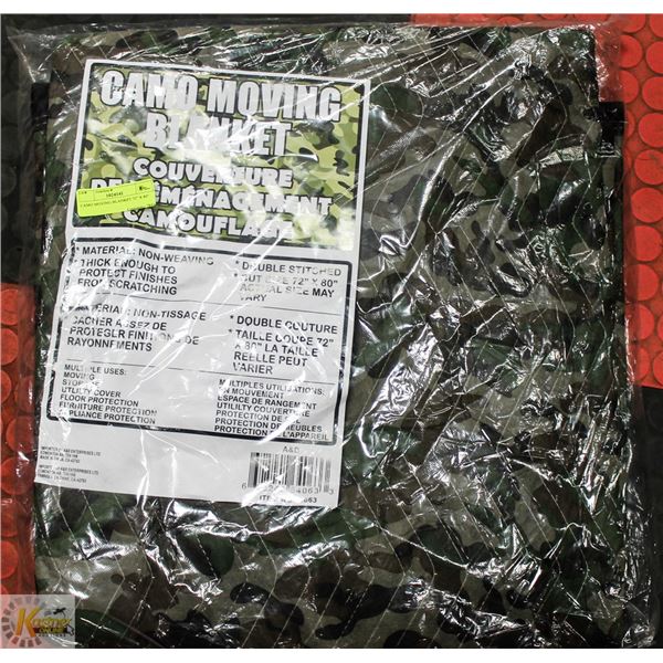 CAMO MOVING BLANKET 72" X 80"
