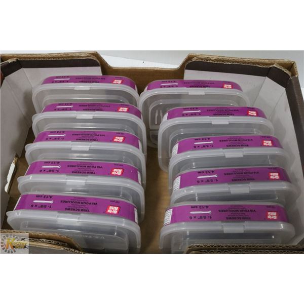 10 BOXES OF GRIP RITE TRIM SCREWS