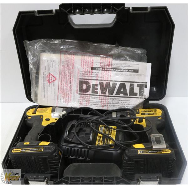 DEWALT 20v MAX  DRILL AND IMPACT SET     #DCK285C2