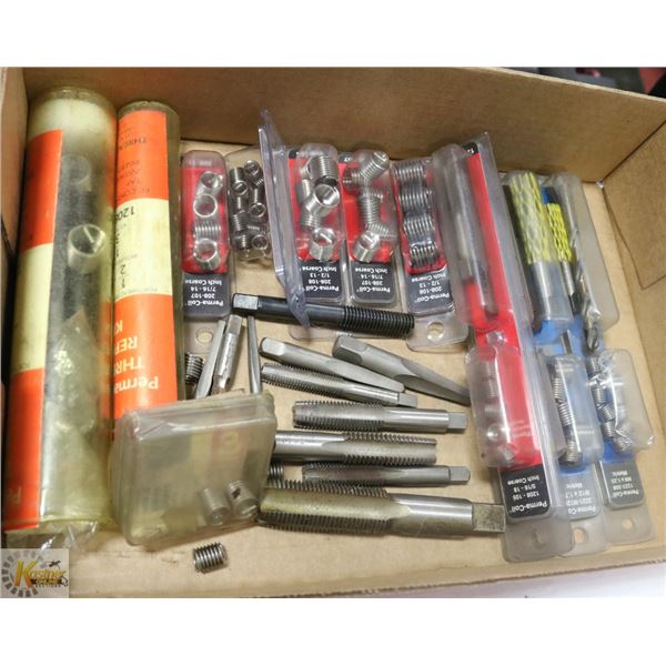 LOT OF PERMA-COIL THREAD REPAIR SETS AND