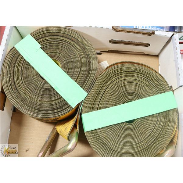 2 NEW 50FT KINEDYNE HEAVY DUTY CARGO STRAPS