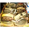 Image 1 : BOX WITH 6 USED 2" RATCHET STRAPS