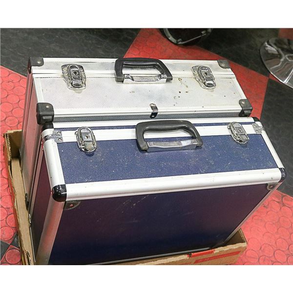 2 ALUMINUM HARD CASES