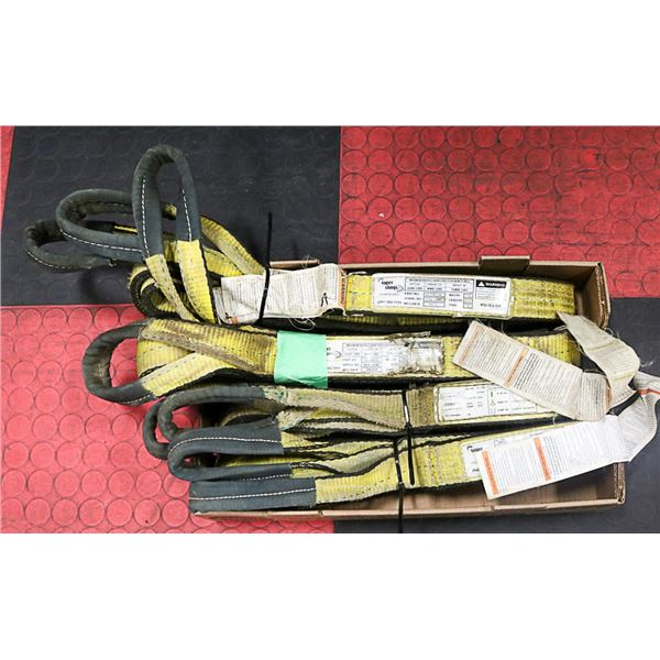 BOX OF 4 USED SUPER SLINGS