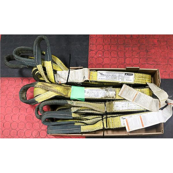 BOX OF 4 USED SUPER SLINGS