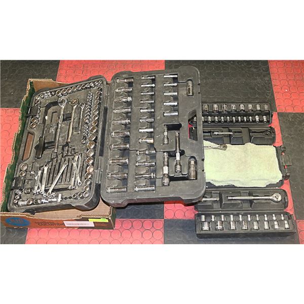 2 INCOMPLETE CRAFTSMAN SOCKET SETS
