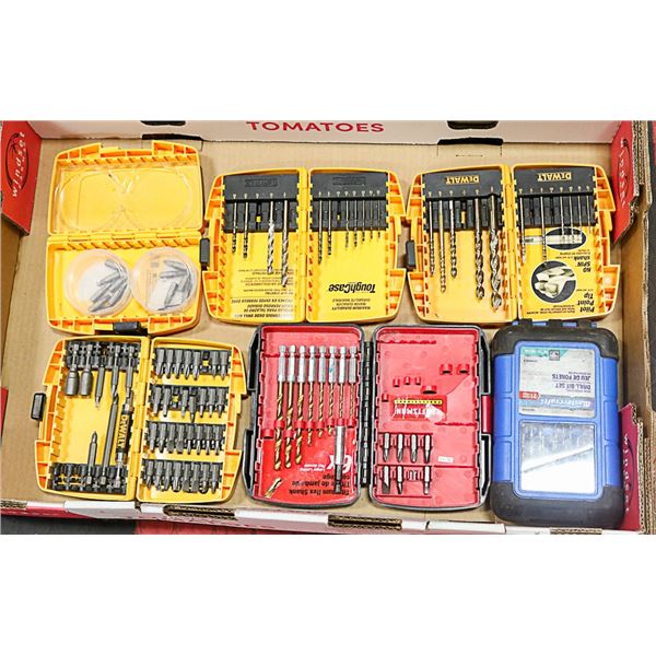 LOT WITH DRILL/SREWDRIVER BIT SETS