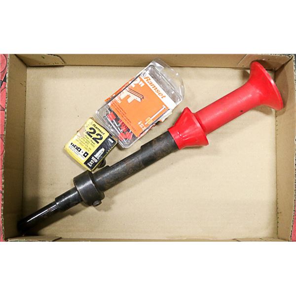 RAMSET HAMMERSHOT WITH NAILS AND CHARGES
