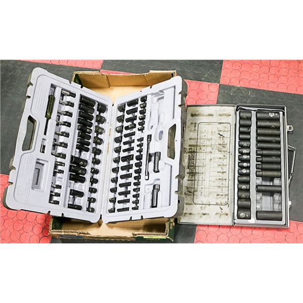 2 INCOMPLETE SOCKET SET