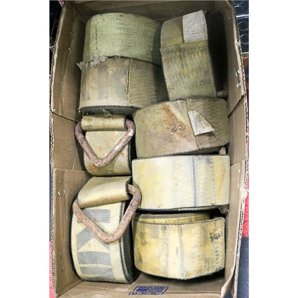 BOX OF 7 HEAVY DUTY CARGO STRAPS