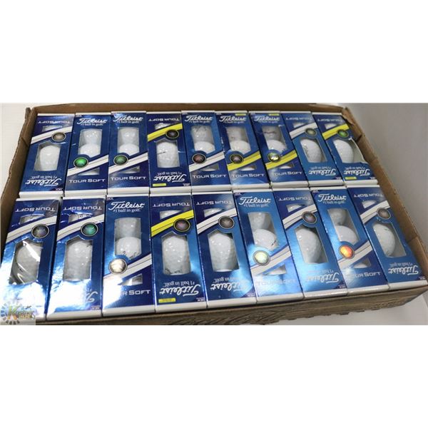 FLAT TITLEIST TOUR SOFT RECLAIMED GOLF BALLS