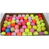 Image 1 : FLAT ASST COLORED RECLAIMED GOLF BALLS