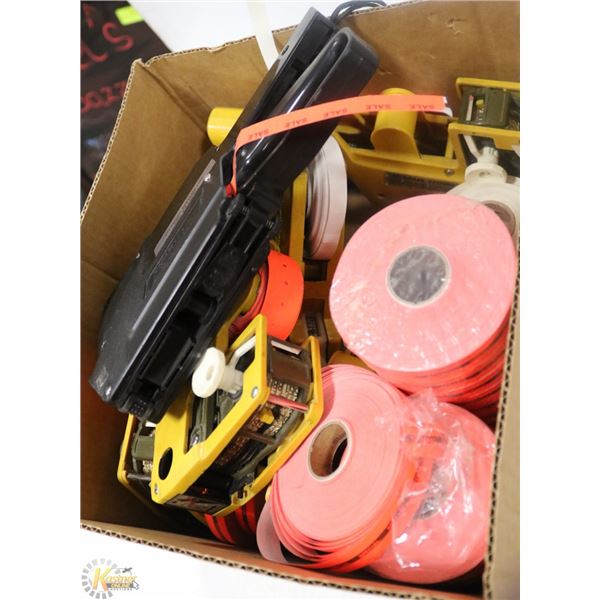 6 PRICE GUNS W/LABELS