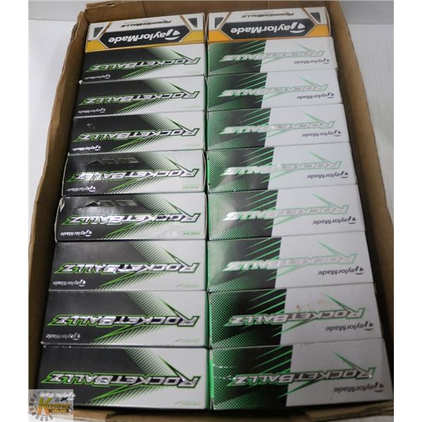 FLAT TAYLORMADE ROCKETBALLZ RECLAIMED GOLF BALLS