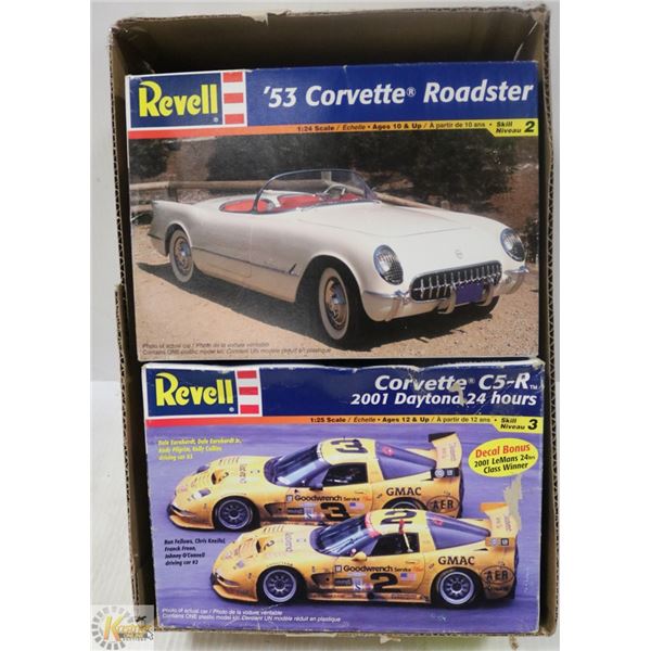 2 CORVETTE MODELS, 53 & 2001 C5-R