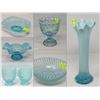 Image 1 : FEATURED OPALESENT BLUE DISHES