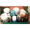 Image 1 : LOT OF THERMOSES & COLEMAN 1/2 LITER JUGS