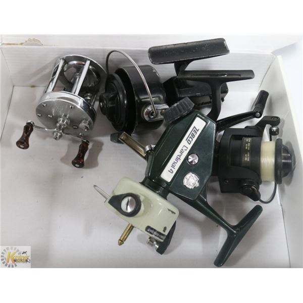 LOT OF 4 QUALITY FISHING REELS