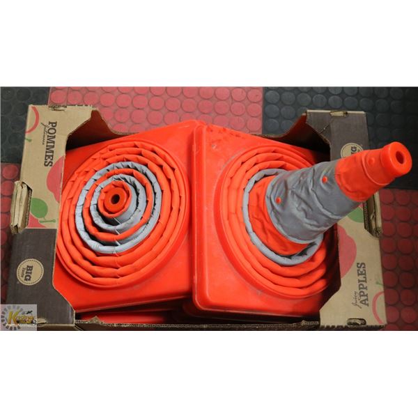 6 POP UP TRAFFIC CONES