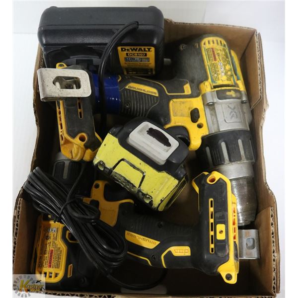 2 DEWALT 20v XR DRILLS, CHARGER AND BATTERY