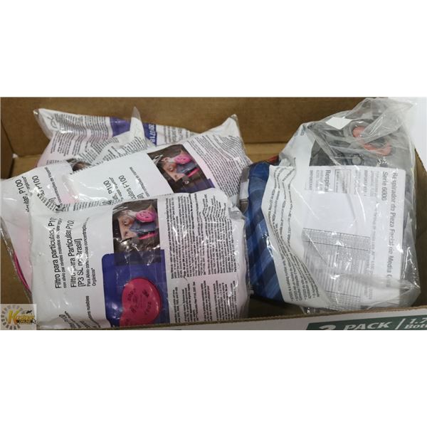 NEW 3M HALF MASK WITH 4 SETS OF FILTERS