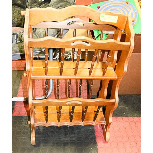 DOUBLE MAGAZINE RACK 26" TALL X 17" WIDE
