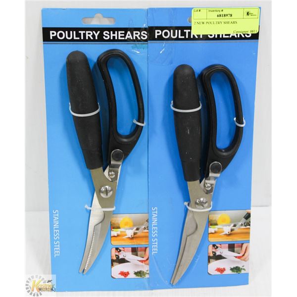 2 NEW POULTRY SHEARS