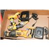 Image 1 : 2 DEWALT DRILLS 1 RECIPROCATING SAW, 2 CHARGERS