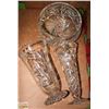 Image 1 : 2 PCS OF CRYSTAL INCLUDING 2 VASES