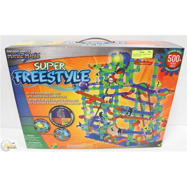 SUPER FREESTYLE MARBLE MAZE, 500 PIECES, NEW,