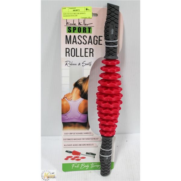NEW NICOLE MILLER SPORTS MASSAGE ROLLER