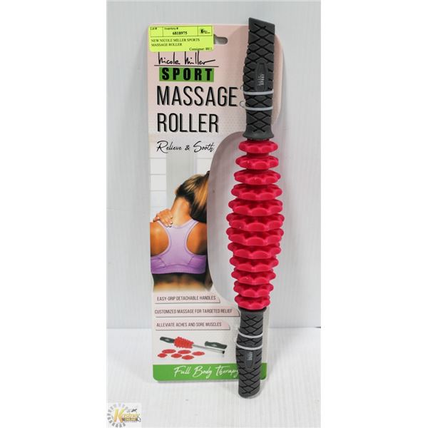 NEW NICOLE MILLER SPORTS MASSAGE ROLLER