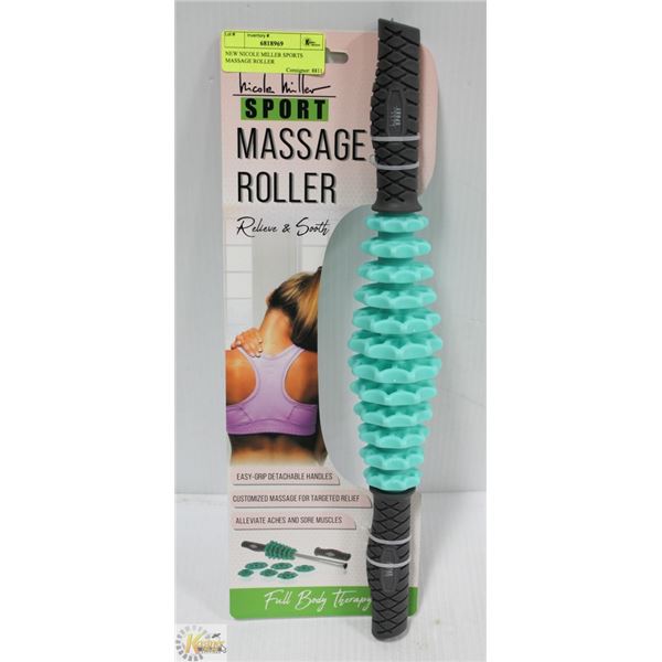 NEW NICOLE MILLER SPORTS MASSAGE ROLLER