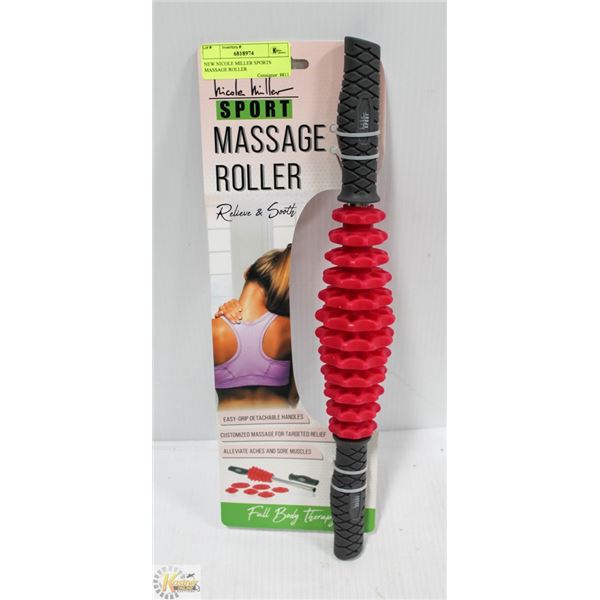 NEW NICOLE MILLER SPORTS MASSAGE ROLLER