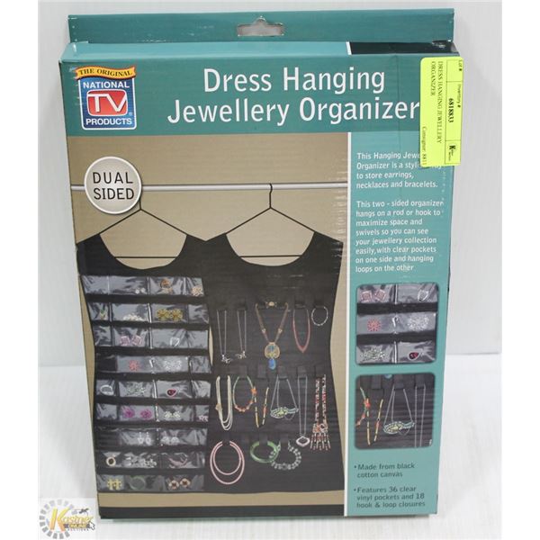 DRESS HANGING JEWELLERY ORGANIZER