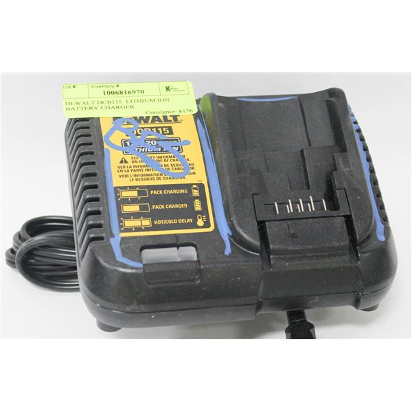 DEWALT DCB115  LITHIUM ION BATTERY CHARGER