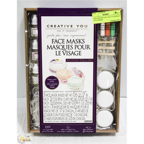 NEW CREATIVE YOU DO IT YOURSELF FACE MASKS
