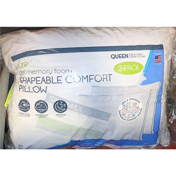 PURE GEL MEM. FOAM SHAPEABLE COMFORT PILLOWS