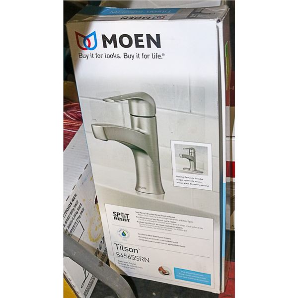 NEW MOEN TILSON BATHROOM FAUCET SET