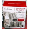 Image 1 : BROOKSTONE HEATED THROW 50" X 60" 4 HEAT SETTING