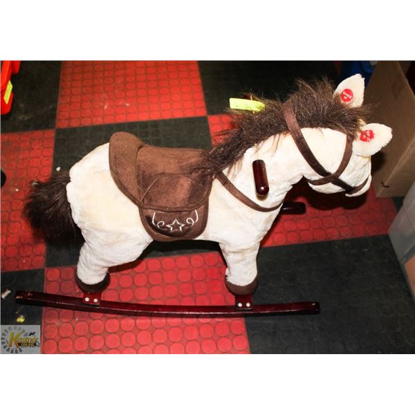 ANIMATED PLUSH PONY ROCKER
