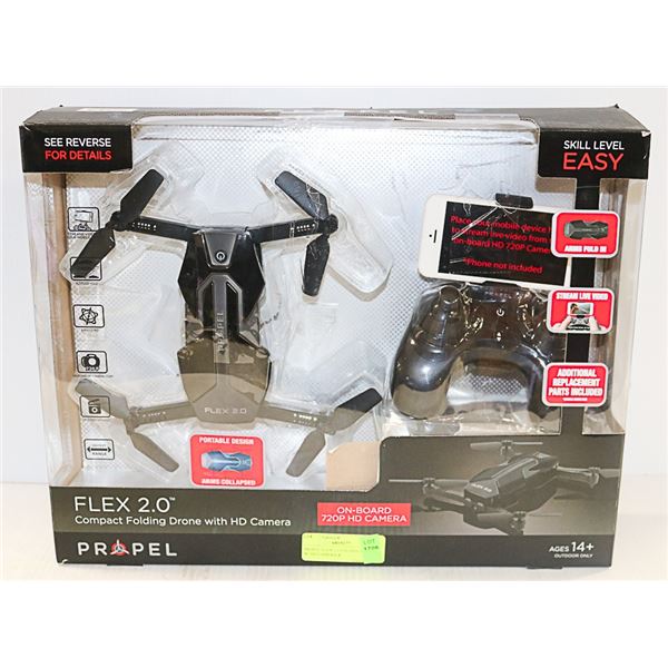 PROPEL FLEX 2.0 FOLDING DRONE W/ HD CAMERA &