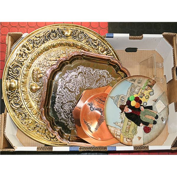 LARGE (17") BRASS WALL HANGING PLATE