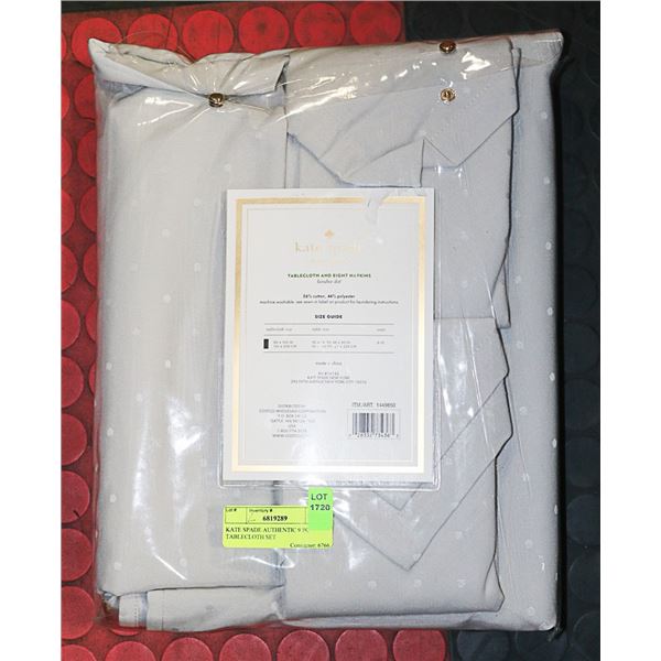 KATE SPADE AUTHENTIC 9 PC TABLECLOTH SET
