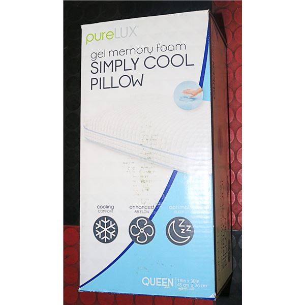 PURELUX GEL MEMORY FOAM SIMPLY COOL PILLOW