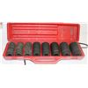Image 1 : CHROME VANADIUM 8 PC IMPACT SOCKET SET 1/2" HOLE